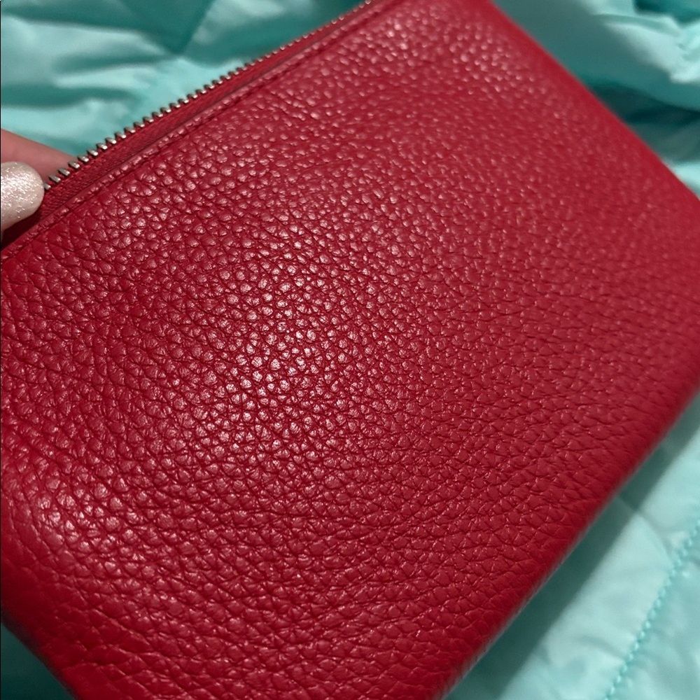 Coach Aries Red Leather Wristlet EUC HTF - Picture 10 of 13